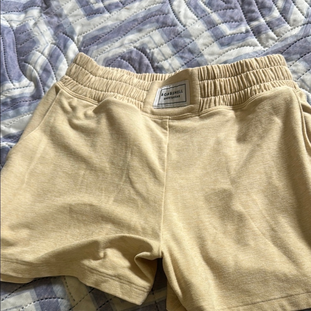 Bombshell Sportswear Light Tan Shorts